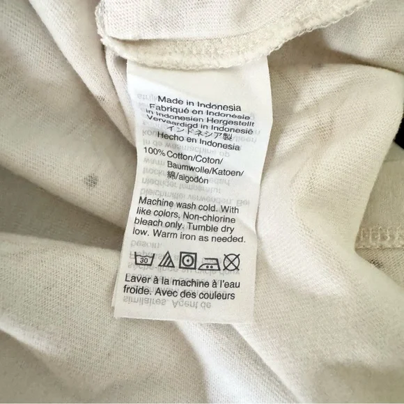 Madewell Pocket Tee Daisy Sketch Slight Crop Size XL - Picture 6 of 6